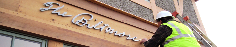 Duke signs designed signage for the biltmore